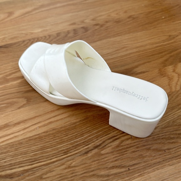Nordstrom Jeffreycampbell Bubblegum Jellies Slides Sandals White Size 11 - Picture 6 of 14